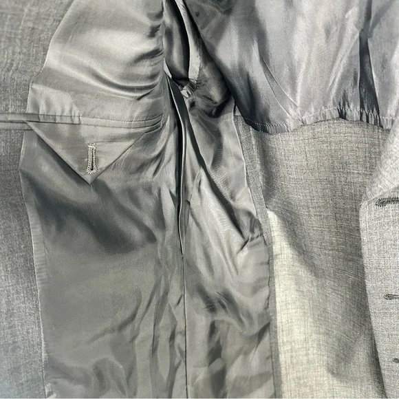 NWT Brooks Brothers Mens Suit Jacket Blazer Charcoal Gray Wool 3-Button 40S $598 - Picture 2 of 8